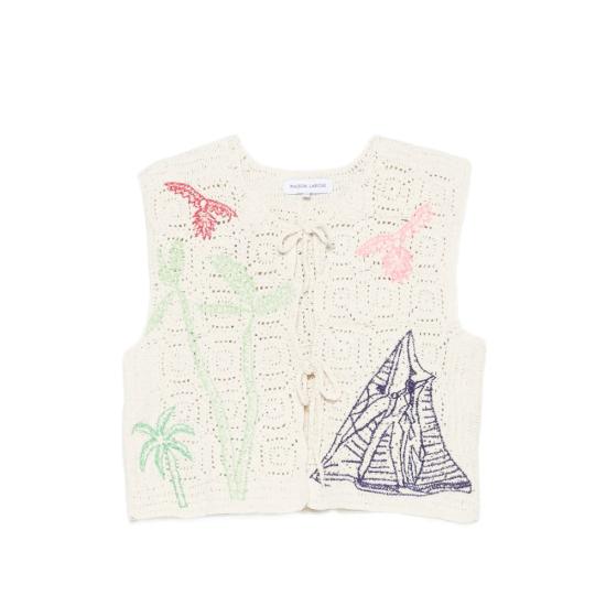 26SS 메종 라비쉬 민소매 티셔츠 ZWPIVERPALM IVORY BEIGE