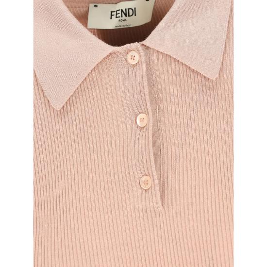 26SS 펜디 폴로 티셔츠 AW4B FZXE48 F1UKC PINK - FENDI
