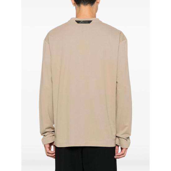 26FW 자크뮈스 롱 카레 롱슬리브 티셔츠 TSM00622 AJ00254 150 BEIGE - JACQUEMUS