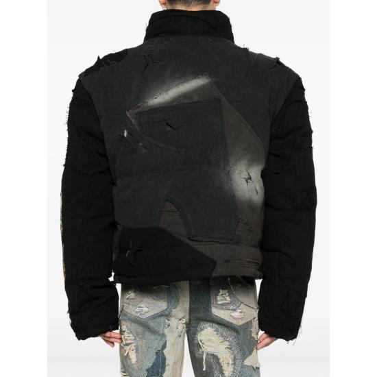 25FW 후 디싸이즈 워 패딩 UPCYCLED PARKA COAL BLACK - WHO DECIDES WAR