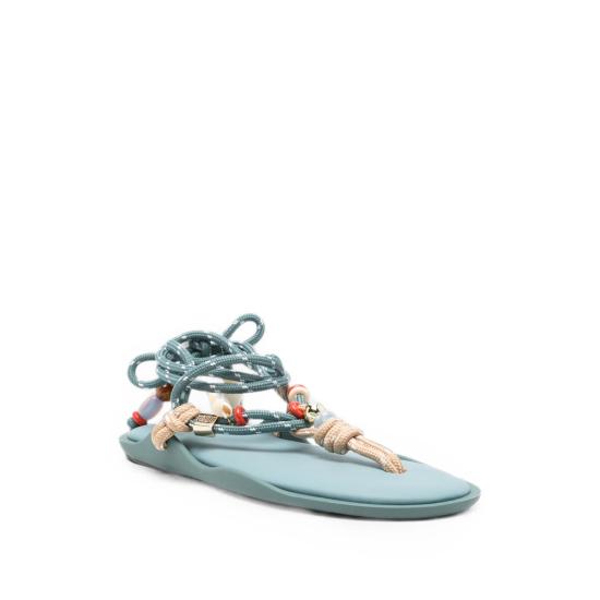 26FW 플로우즈 샌들 FLO TWIN WITH BEADS TEAL BLUE - FLOWZE