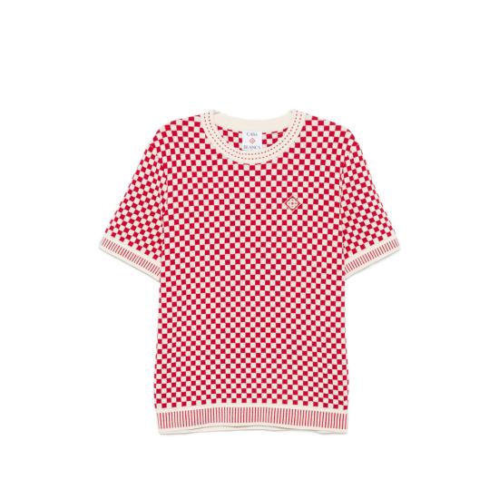 26FW 카사블랑카 탑 AW26 KW 1472 02 REDWH