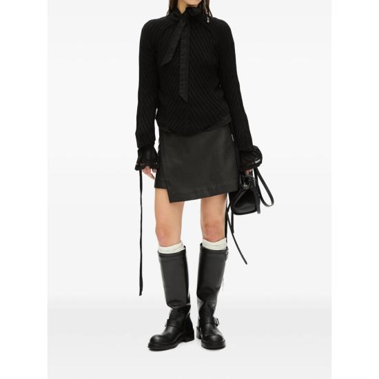 26FW 앤 드뮐미스터 스웨터 B0014320 KN085 099 BLACK - ANN DEMEULEMEESTER