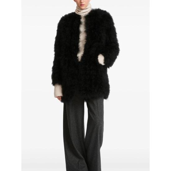 26FW 이브살로몬 코트 24EYM31185PLUX C99 BLACK - YVES SALOMON