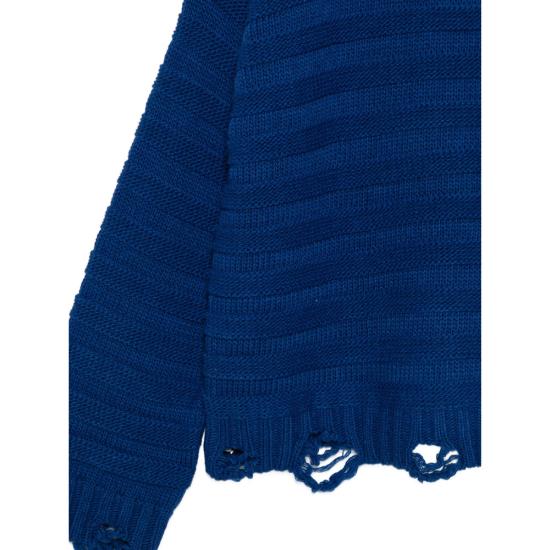 26FW MM6 메종마르지엘라 스웨터 M13040 SH0HA0004 483 BLUE - MM6 MAISON MARGIELA