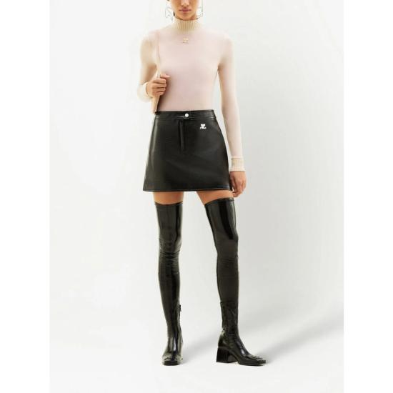 26SS 쿠레쥬 스커트 PERCJU001VY 0014 9999 BLACK - COURREGES