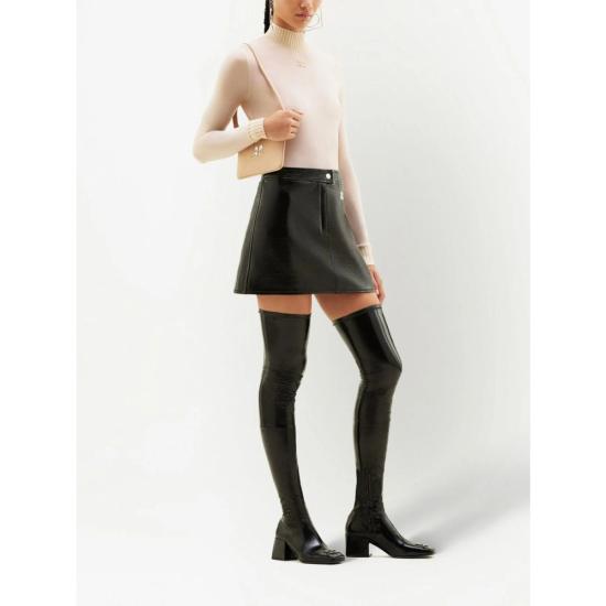 26SS 쿠레쥬 스커트 PERCJU001VY 0014 9999 BLACK - COURREGES