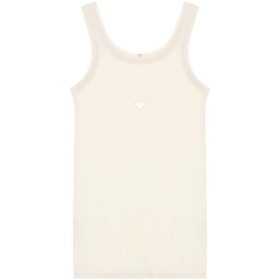 26SS 베이스레인지 언다이드 하트 탱크탑 TOHT RB HEART UNDYE WHITE