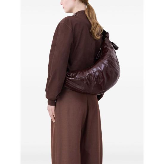 26FW 르메르 크루아상 라지 소프트 그레인드 레더 크로스백 BG0000 LF1329 BR401 BROWN - LEMAIRE