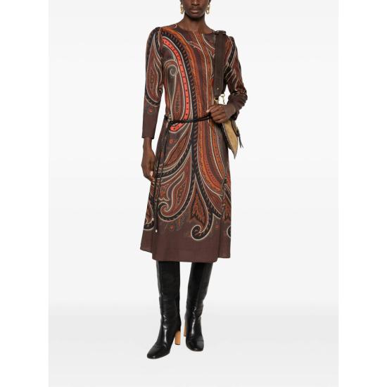26FW 에트로 원피스 99SPB1E WRHA0563 X0827 BROWN - ETRO