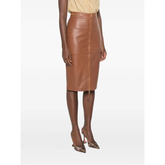 26FW 엘리자베타프랜치 스커트 GP01Z66E2 FK3 BROWN - ELISABETTA FRANCHI