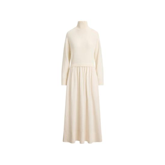 26FW 랄프 로렌 원피스 211B32168003 CREAM BEIGE