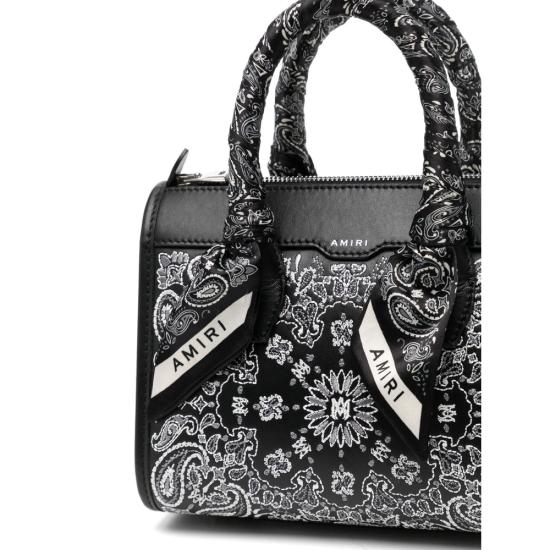 26FW 아미리 마이크로 반다나 토트백 AWBGTH1012 001 BLACK - AMIRI