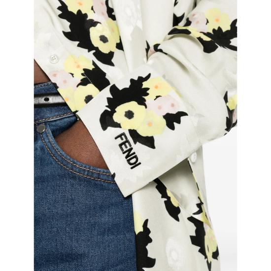 26SS 펜디 원피스 AW9H FDD591 F0ZNM WHITE - FENDI