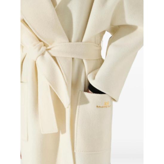 26FW 엘리자베타프랜치 코트 CP01D66E2 193 WHITE - ELISABETTA FRANCHI