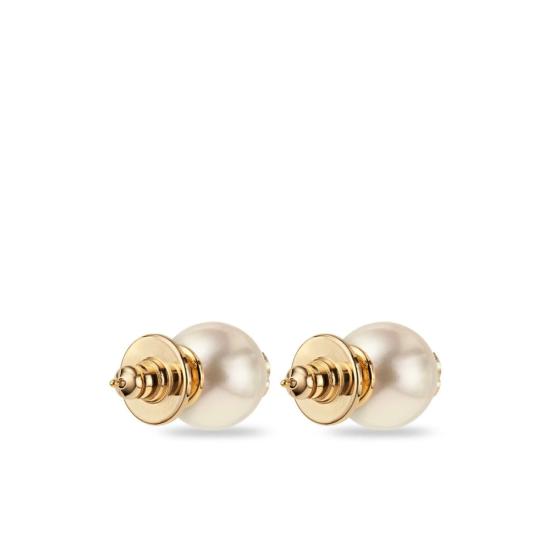 26FW 지미추 이어링 JC PEARL STUDS DXQ GOLWH WHITE - JIMMY CHOO