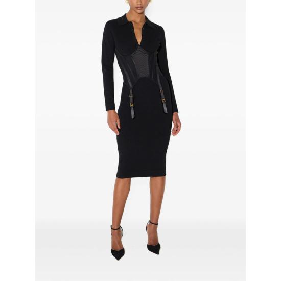 26FW 엘리자베타프랜치 원피스 AM22S67E2 110 BLACK - ELISABETTA FRANCHI