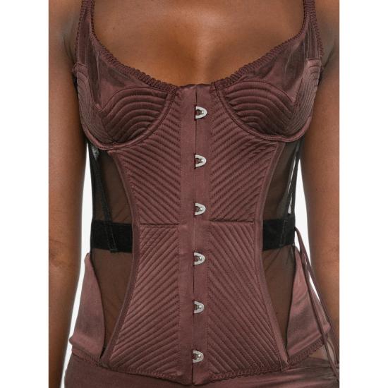26FW 마리아루시아호한 원피스 MALEENA BITCH BROWN - MARIA LUCIA HOHAN