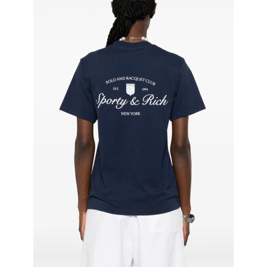 26FW 스포티앤리치 폴로 티셔츠 TO11975325BL DKNAV NAVY - SPORTY & RICH