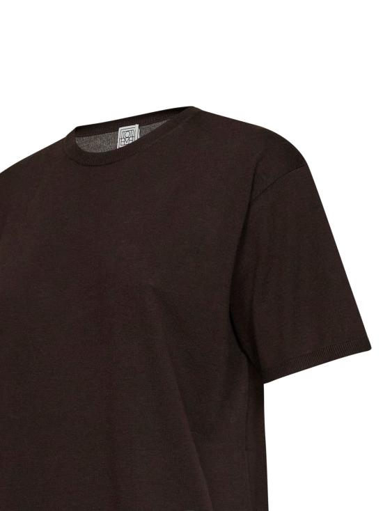 26FW 토템 폴로 티셔츠 253WRT0531YA0079 426 BROWN - TOTEME
