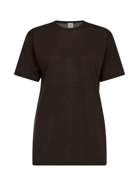 26FW 토템 폴로 티셔츠 253WRT0531YA0079 426 BROWN