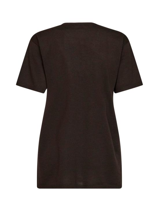 26FW 토템 폴로 티셔츠 253WRT0531YA0079 426 BROWN - TOTEME
