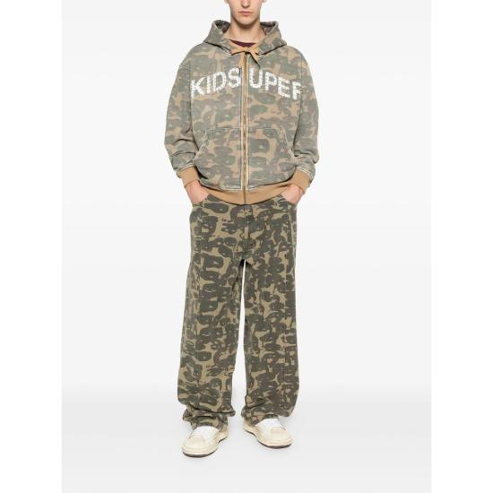 26SS 키드슈퍼 후드 티셔츠 HD 01 DKGRE GREEN - KIDSUPER