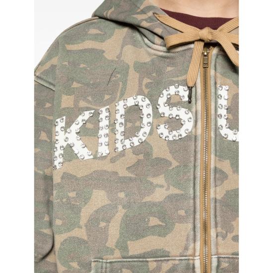 26SS 키드슈퍼 후드 티셔츠 HD 01 DKGRE GREEN - KIDSUPER