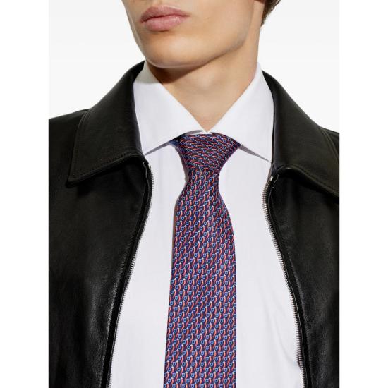 26FW 살바토레 페라가모 넥타이 351460 0794962 NAVRO NAVY - SALVATORE FERRAGAMO