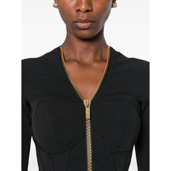 26FW 엘리자베타프랜치 자켓 GI19566E2 110 BLACK - ELISABETTA FRANCHI