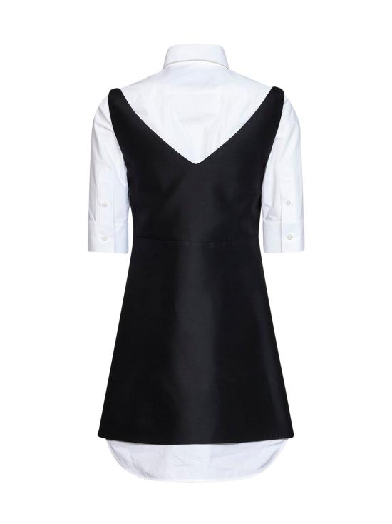26FW 발렌시아가 하이브리드 셔츠 미니 드레스 A00296TUT221000 BLACK - BALENCIAGA