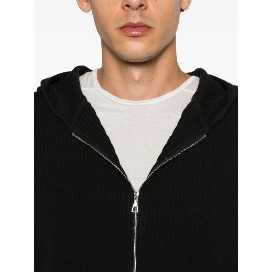26FW 선플라워 스웨터 2070 RIB ZIP BLACK - SUNFLOWER