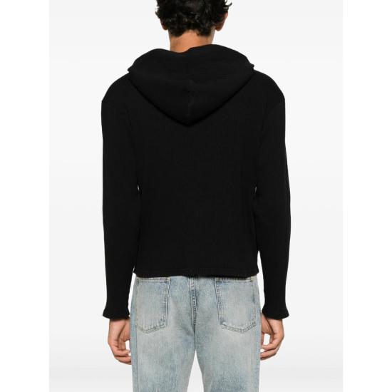 26FW 선플라워 스웨터 2070 RIB ZIP BLACK - SUNFLOWER