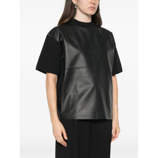 26FW 막스마라 스튜디오 폴로 티셔츠 MSTSEGALE 010F 003 BLACK - MAX MARA STUDIO