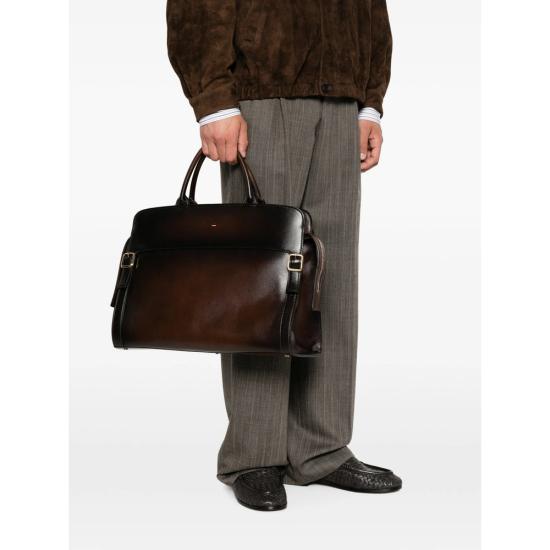 26FW 산토니 토트백 UIBBA3110DB HVPLT50 BROWN - SANTONI