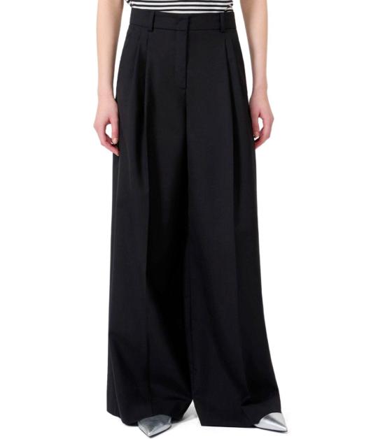 26FW 위켄드막스마라 팬츠 2625136051600 002 38 Black - WEEKEND MAX MARA