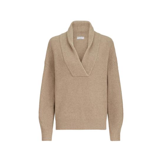 26FW 브루넬로 쿠치넬리 스웨터 M12750802 C077 BEIGE