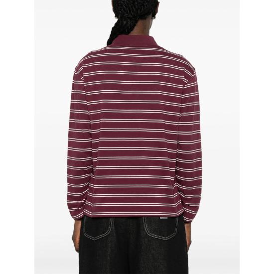 26FW 스포티앤리치 폴로 티셔츠 TO12575326RE BORWH RED - SPORTY & RICH