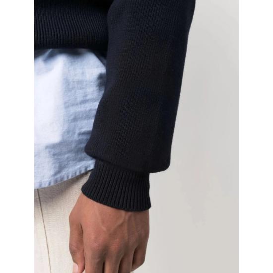 26FW 골든구스 로고 코튼 라운드넥 스웨터 GMP00841 P000662 50486 NAVY - GOLDEN GOOSE