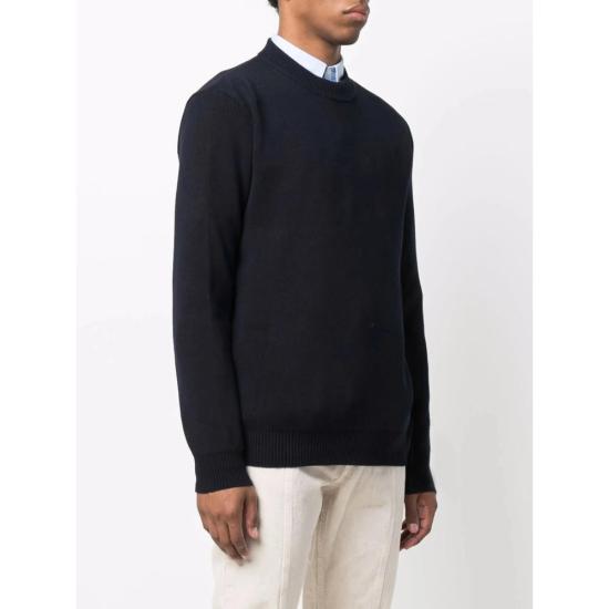 26FW 골든구스 로고 코튼 라운드넥 스웨터 GMP00841 P000662 50486 NAVY - GOLDEN GOOSE
