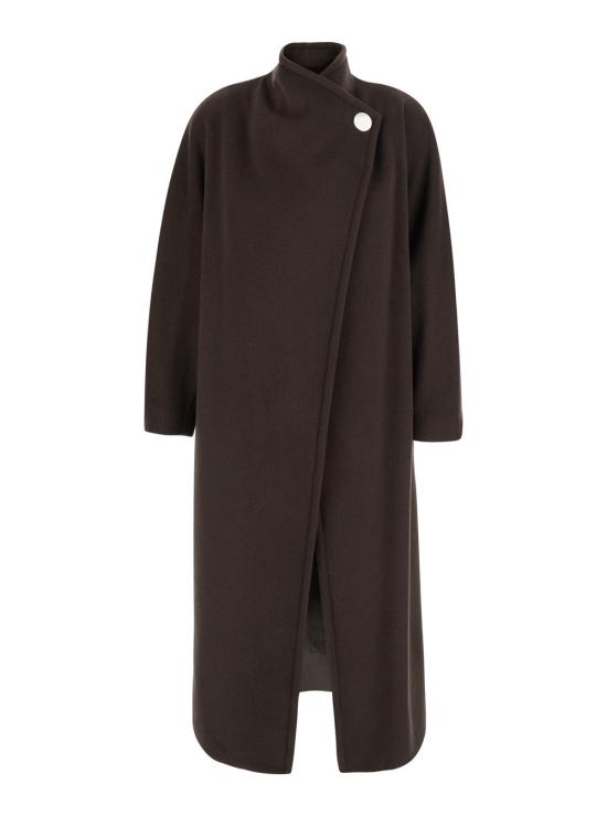 26FW 라메 코트 NFCAP07 BROWN