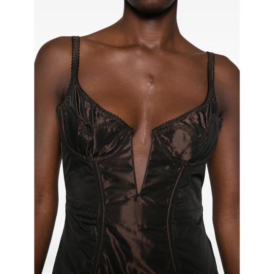 26FW 마리아루시아호한 원피스 AYNA BITCH BROWN - MARIA LUCIA HOHAN