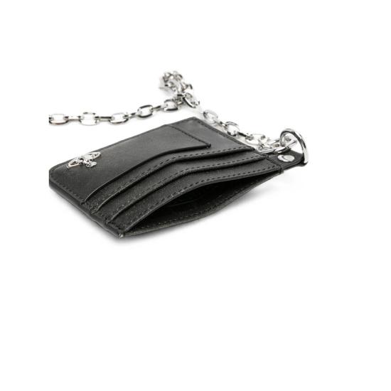 26FW 비비안웨스트우드 ORB 크로코다일 엠보싱 슬림 카드 지갑 5403000RU L00EQ P410 BLACK - VIVIENNE WESTWOOD