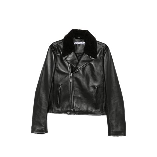 26FW 아크네 스튜디오 가죽 자켓 B70173 BLACK