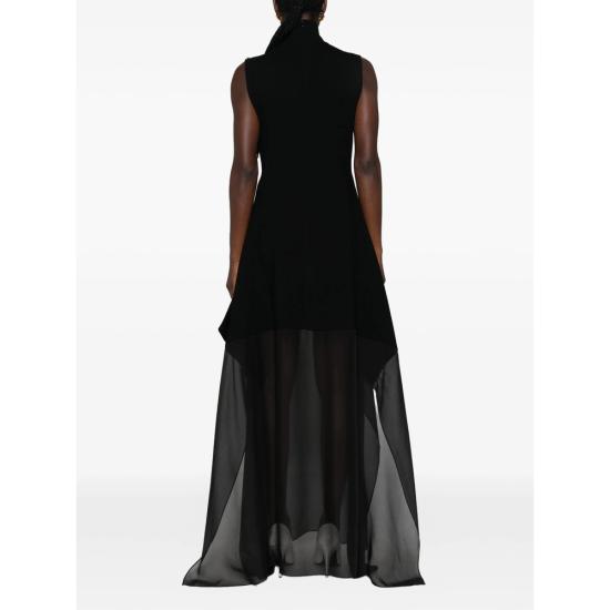 26FW 스포트막스 원피스 SPSOTRE 027F 004 BLACK - SPORTMAX