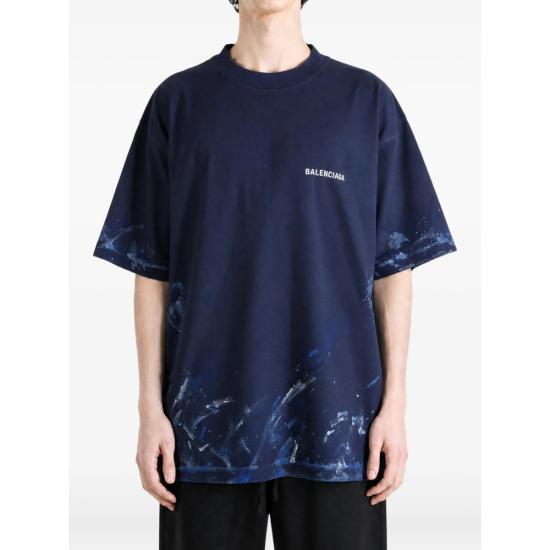 26FW 발렌시아가 탑 764235 TUVJ7 8065 BLUE - BALENCIAGA