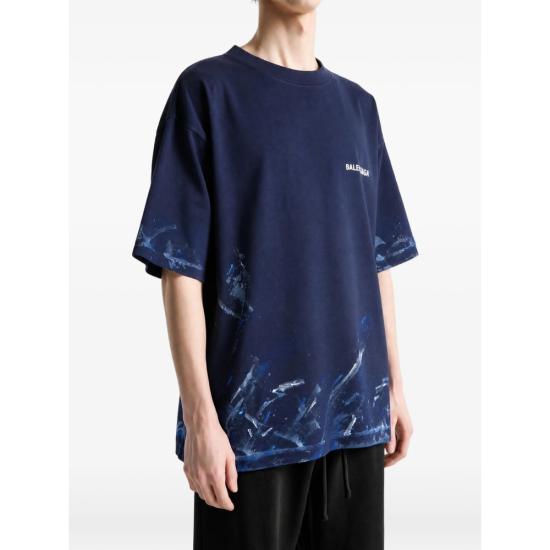 26FW 발렌시아가 탑 764235 TUVJ7 8065 BLUE - BALENCIAGA