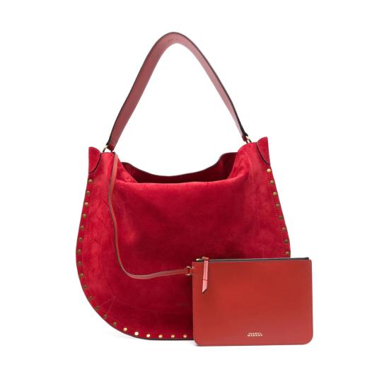 26FW 이자벨마랑 오스칸 소프트 숄더백 B2C03M PP0200FA 70SR RED - ISABEL MARANT