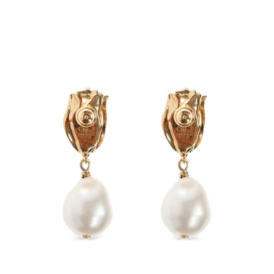 26FW 끌로에 이어링 26WJE31BRE 7ZN GOLD WHITE - CHLOE