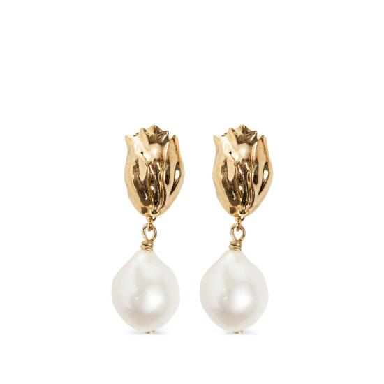 26FW 끌로에 이어링 26WJE31BRE 7ZN GOLD WHITE